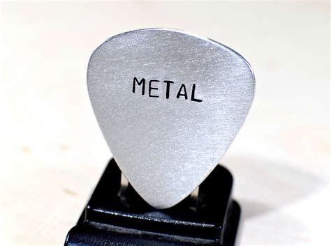 Metal Guitar Pick Handmade From Aluminum for Playing Extra Loud and ...