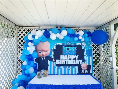 Customize Backdrop Boss Baby Birthday Theme With Your Name (Design No 19) | ubicaciondepersonas ...