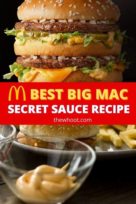 Big Mac Secret Sauce Recipe - Original | The WHOot | Secret sauce ...