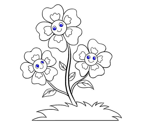 How to Draw Cartoon Flowers | Easy Step by Step Drawing Guides