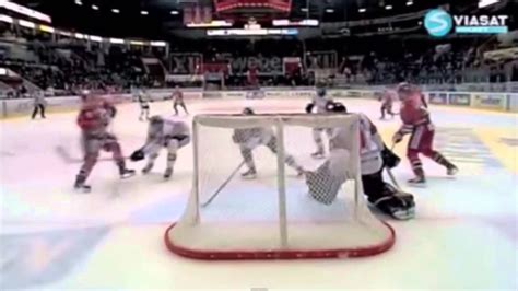 Amazing Hockey goalie save - YouTube