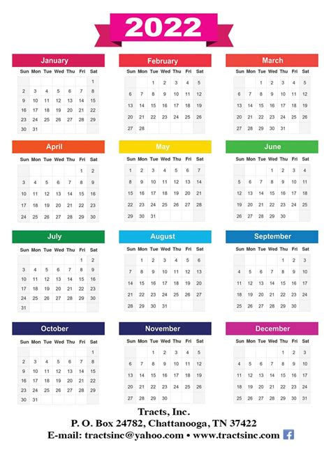 Current Calendar | Tracts INC