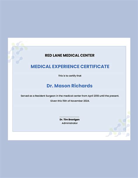 Medical Certificate Template For Sick Leave