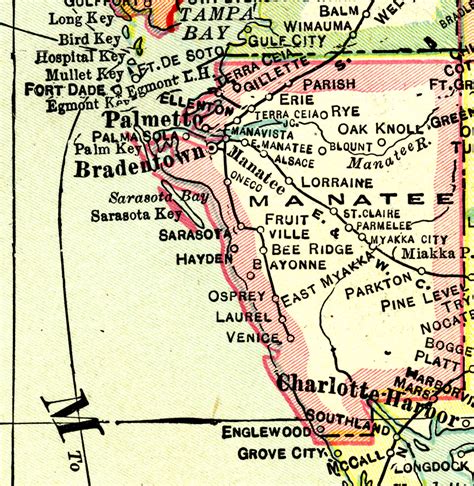 Manatee County Map