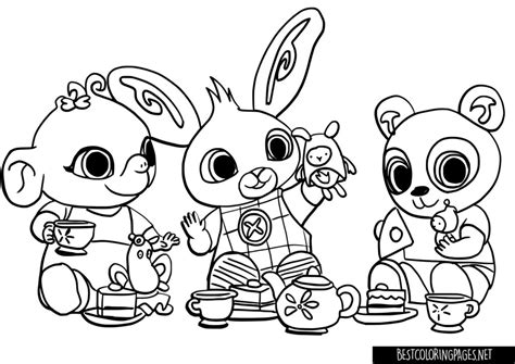 Bing and friends coloring book - Free printable coloring pages