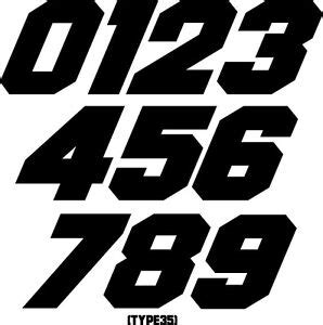 CUSTOM MOTORCYCLE NUMBER PLATE RACING DECALS STICKERS SUPERCROSS ...