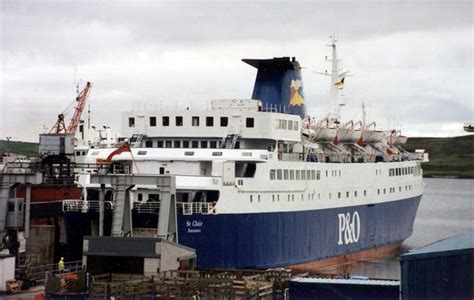 P&O ferry St Clair (V) at Lerwick,1994 © Anthony Eden :: Geograph Britain and Ireland