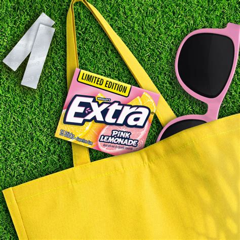 Extra Pink Lemonade Sugar Free Chewing Gum, 15 Stick Single Pack | EXTRA®