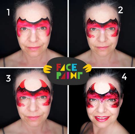 Easy Devil Face Paint Ideas - Top 5 Devil Face Paint Designs: How To Paint A Devil Face | Bodewasude