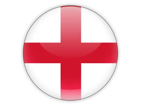 Round icon. Illustration of flag of England