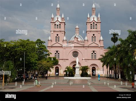 Historical church and plaza Buga, Colombia Stock Photo, Royalty Free ...