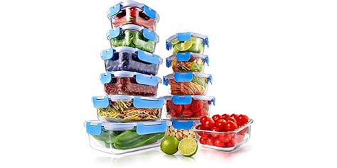 24-Piece Glass Food Storage Containers