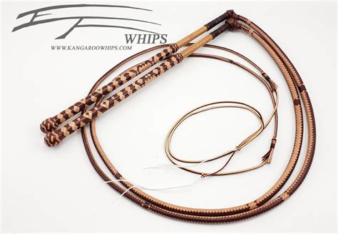 EF Whips - Hand Crafted Half Plait Kangaroo Hide Stock Whip