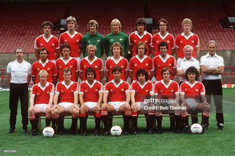 1980-1981 season, Manchester United squad, Back row, left-right ...