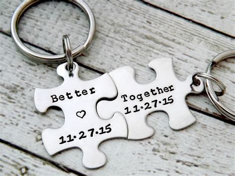 Personalized Keychain Couples Keychains Better Together - Etsy