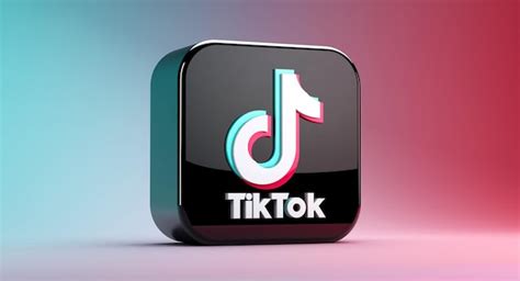 Premium PSD | Tiktok logo 3d icon rendering isolated