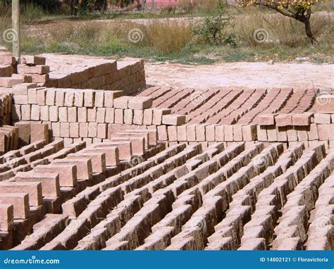 Adobe Bricks - Sustainable Building Materials 2 Stock Image - Image: 14802121