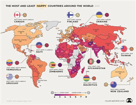 Los países más felices e infelices del mundo en 2021 — idealista/news