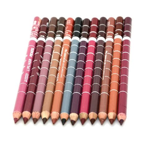 12PCS Permanent Makeup Tattoo Lip Liner Pencil Matte Waterproof Long ...