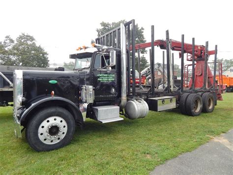 Peterbilt custom 359 log hauler | Big trucks, Peterbilt trucks, Heavy equipment