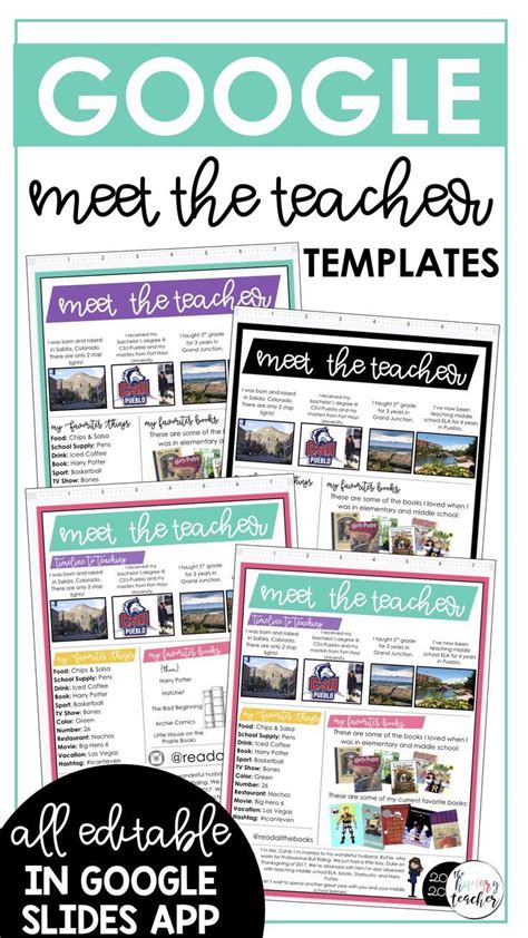 Google Slides Meet The Teacher Template