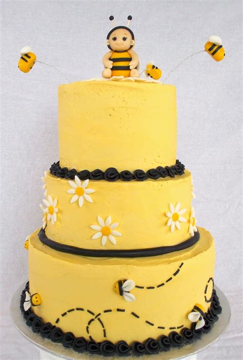 Custom Cakes by Lori: Bumble Bee baby shower cake