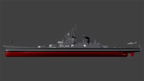 Battleship Iowa 3D Model $15 - .unknown .blend .obj - Free3D