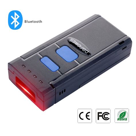 DBPOWER Portable Wireless Barcode Scanner bar Code Reader Wireless Bluetooth Red Light Laser ...