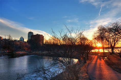 Boston Sunset - Charles River Esplanade Photograph by Joann Vitali | Fine Art America