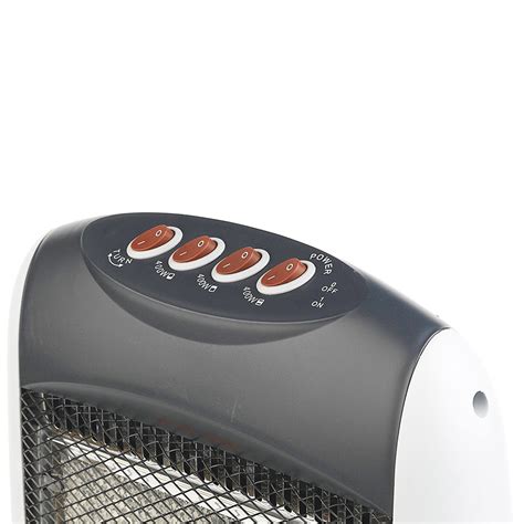 1200W 3 Bar Oscillating Portable Electric Halogen Heater - £16.99 ...