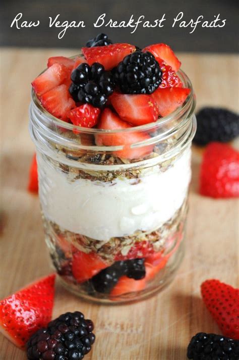 Raw Vegan Breakfast Parfaits - This breakfast? AH-MAZING. And I don’t ...