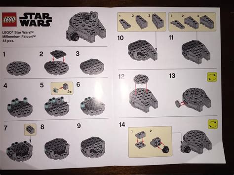 Toys R Us LEGO Millennium Falcon Promo Instructions | Toys r us lego, Lego star wars mini ...