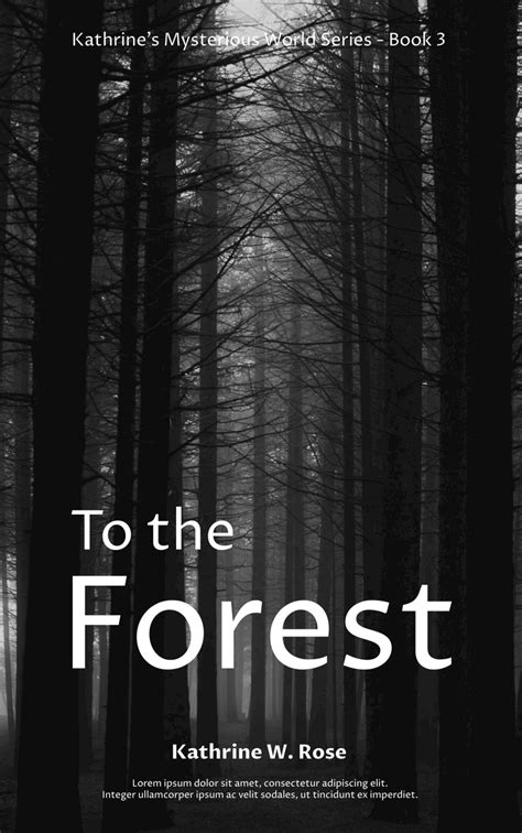 Mystery Fiction Book Cover With Theme Of Forest | Book Cover Template