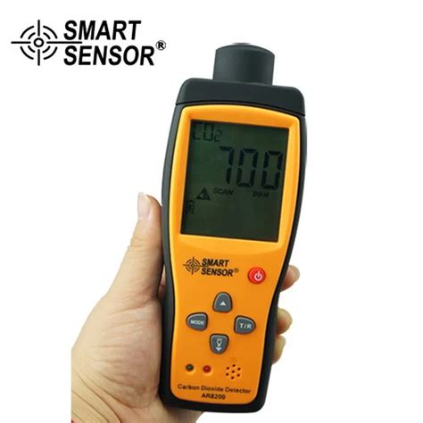 Free shipping Handheld Carbon Dioxide Detector Meter Tester AR8200 CO2 Gas Detector Sound Light ...