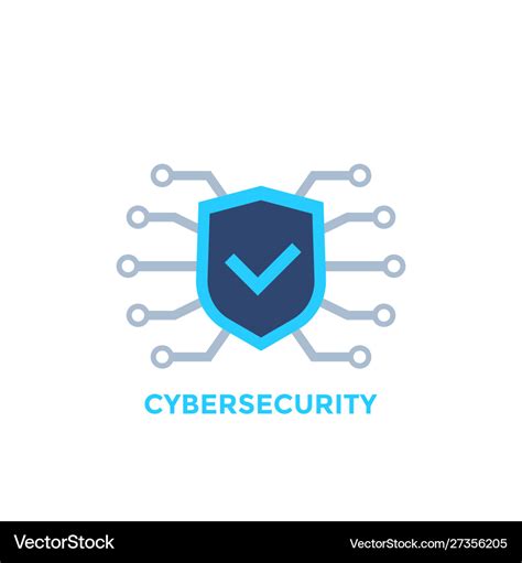 Cyber security logo Royalty Free Vector Image - VectorStock