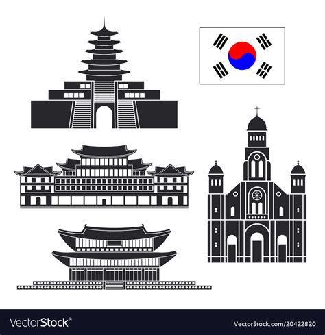 South korea Royalty Free Vector Image - VectorStock