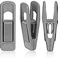 Amazon.com: Tinfol 20pc Grey Plastic Hanger Clips - Strong Pinch Grip ...