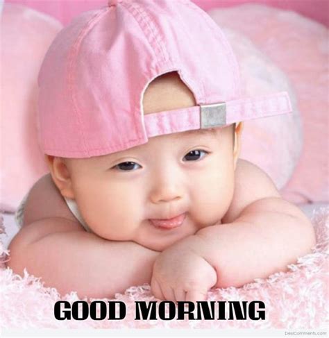 Cute Baby Girl Wishing Good Morning - Good Morning Wishes & Images