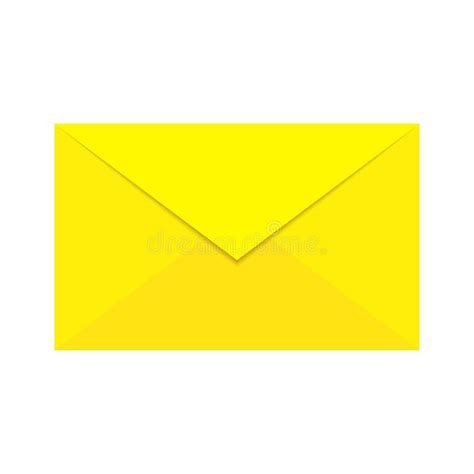 Yellow Envelope Icon. Vector Illustration Stock Illustration ...