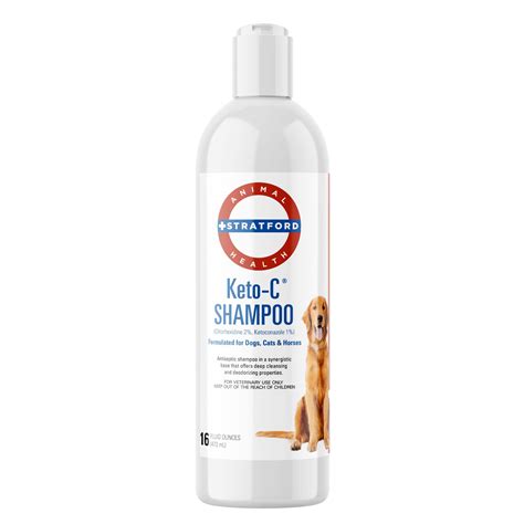 Buy Stratford ceuticals Keto-C Shampoo for Dogs, Cats, and Horses, Hygienic Chlorhexidine with ...