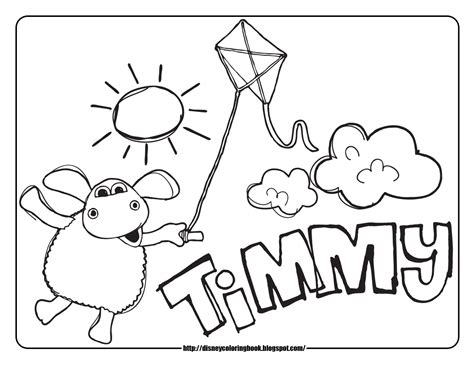 Disney Coloring Pages and Sheets for Kids: Timmy Time 1: Free Disney Coloring Sheets