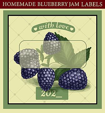 Vintage Kitchen Sticker Berry And Raspberry Jam Labels For Homemade Canning Jars Vector, Red ...