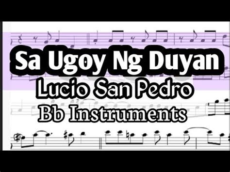 Sa Ugoy Ng Duyan Bb Instruments Sheet Music Backing Track Play Along ...