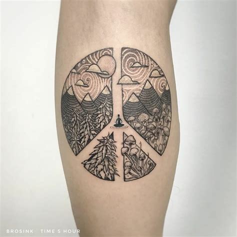 101 Amazing Peace Tattoo Ideas That Will Blow Your Mind! - Outsons