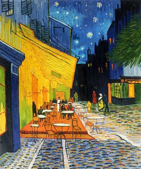 Cafe Terrace at Night - Vincent Van Gogh Painting