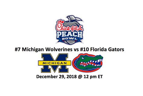 Chick-fil-A Peach Bowl Pick - Top Michigan vs Florida Betting Preview