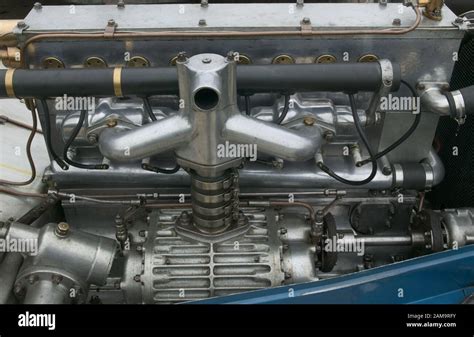 Vintage Bugatti Type 35 Engine Stock Photo - Alamy