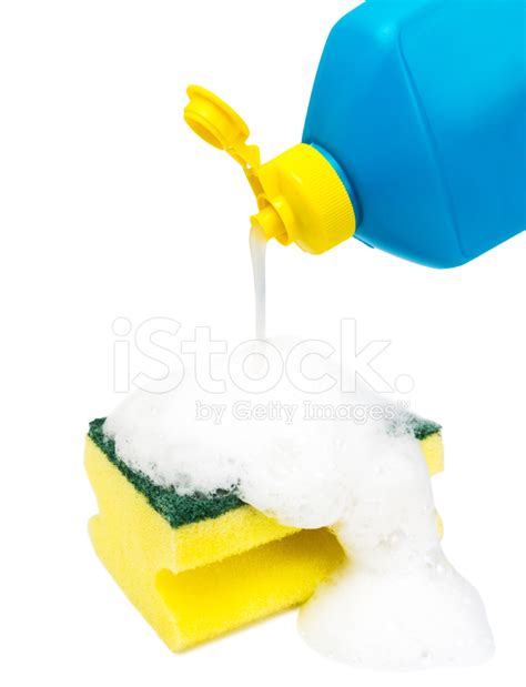 Dishwashing Liquid And Sponge Stock Photo | Royalty-Free | FreeImages