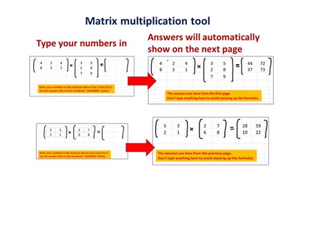 Matrix multiplication interactive tool | Teaching Resources