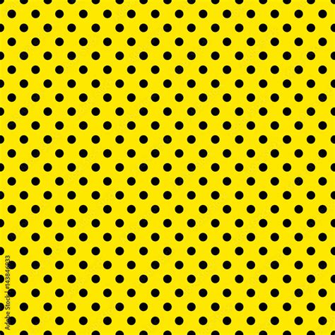 Yellow And Black Polka Dot Background